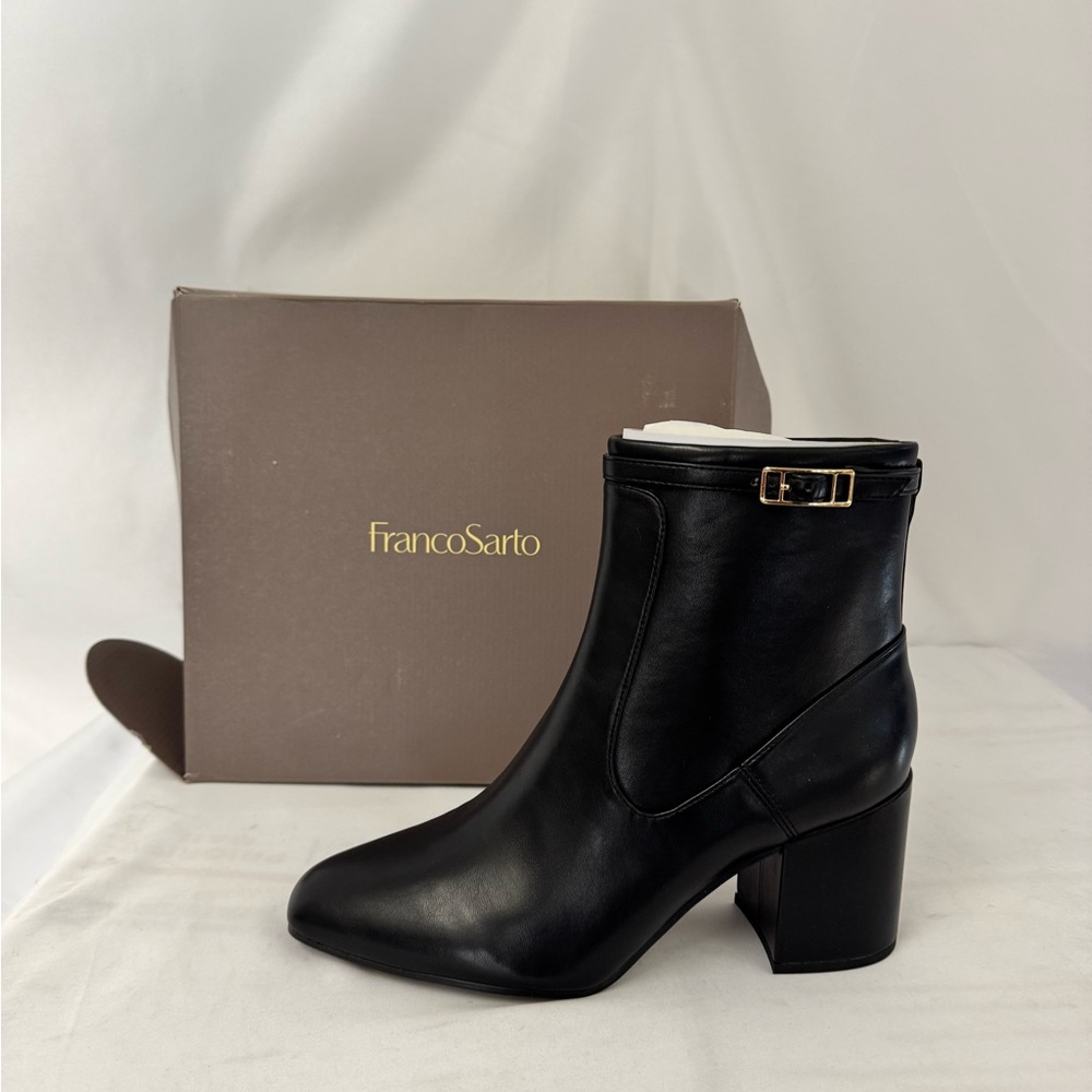 Franco Sarto Black Ankle Boots NEW